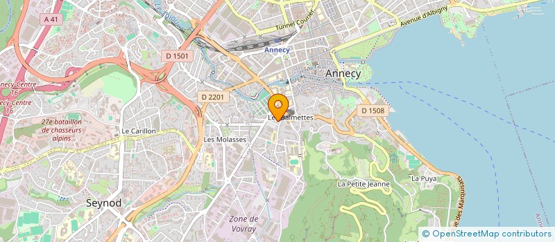 localisation de l'entreprise MONSIEUR RACHID BOUADJADJA  ANNECY