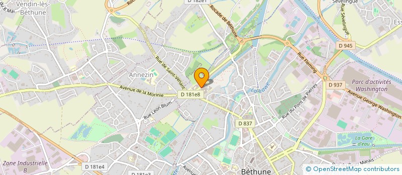 localisation de l'entreprise MONSIEUR RACHID BOUALLAL  BETHUNE