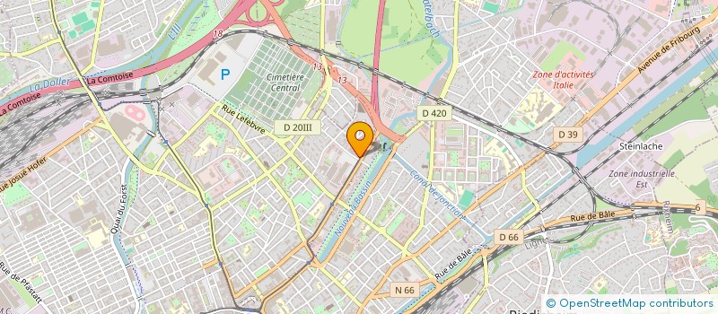 localisation de l'entreprise MONSIEUR RACHID BOUCHEREB  MULHOUSE