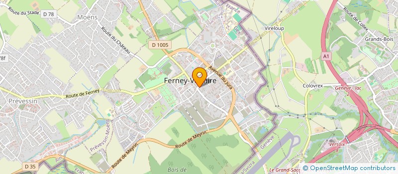 localisation de l'entreprise MONSIEUR RACHID BOUDJELLAB à FERNEY-VOLTAIRE