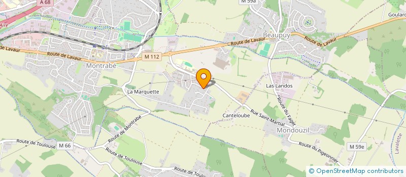 localisation de l'entreprise MONSIEUR RACHID BOUDYAF  MONTRABE