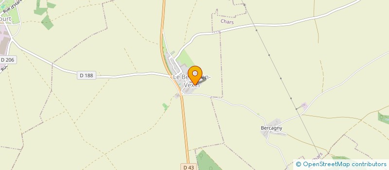 localisation de l'entreprise MONSIEUR RACHID BOUFATIS  LE BELLAY-EN-VEXIN