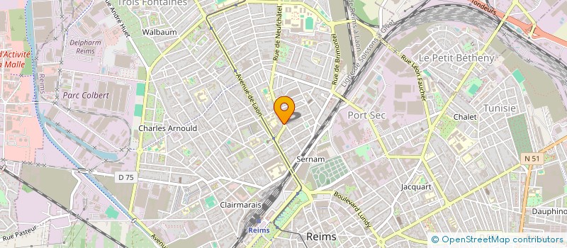 localisation de l'entreprise MONSIEUR RACHID BOUHAYA  REIMS