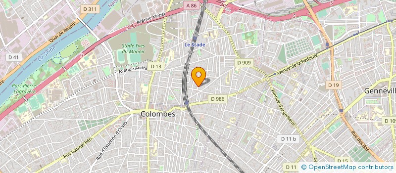 localisation de l'entreprise MONSIEUR RACHID BOUKTIR  COLOMBES