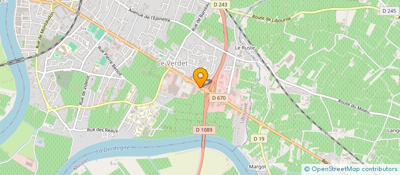 localisation de l'entreprise MONSIEUR RACHID BOULAHOUAL  LIBOURNE