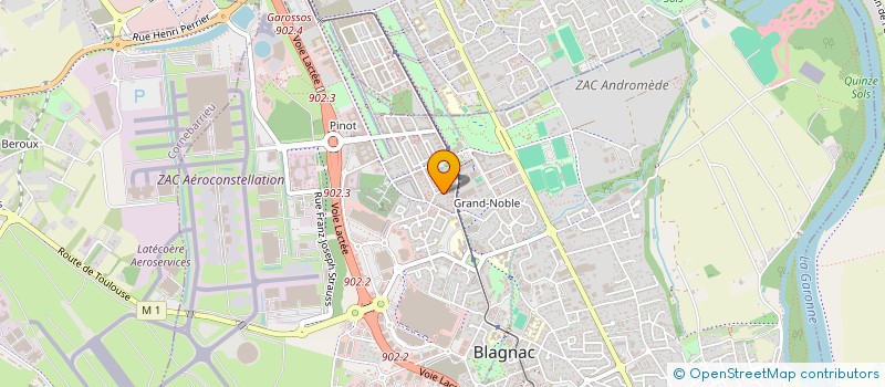 localisation de l'entreprise MONSIEUR RACHID BOUROUMI à BLAGNAC