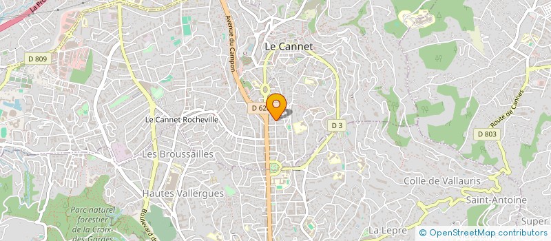 localisation de l'entreprise MONSIEUR RACHID BOUTAHIRI  LE CANNET