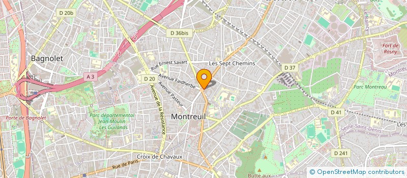 localisation de l'entreprise MONSIEUR RACHID BOUTIGLLAY à MONTREUIL
