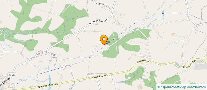 localisation de l'entreprise MONSIEUR RACHID BOUTOUNAS  GAMARDE-LES-BAINS