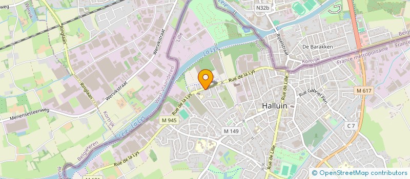 localisation de l'entreprise MONSIEUR RACHID BOUZELHAD à HALLUIN