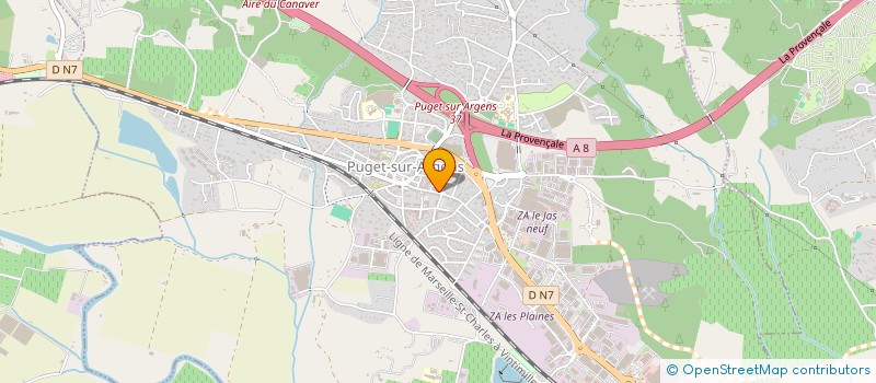 localisation de l'entreprise MONSIEUR RACHID CHAHDOU à PUGET-SUR-ARGENS
