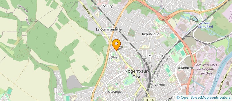 localisation de l'entreprise MONSIEUR RACHID CHAHID  NOGENT-SUR-OISE