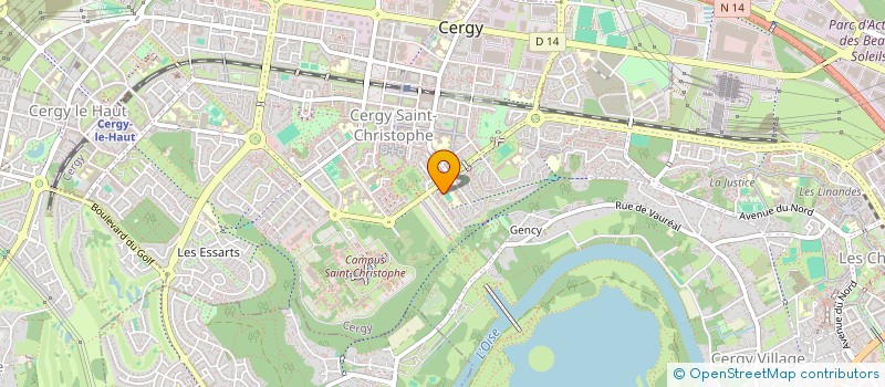 localisation de l'entreprise MONSIEUR RACHID CHAIB  CERGY