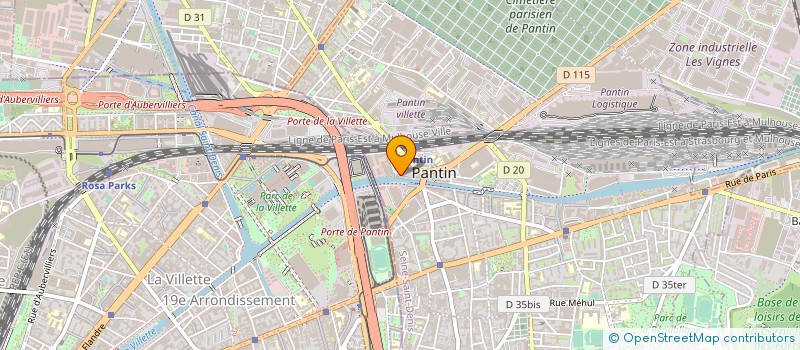 localisation de l'entreprise MONSIEUR RACHID CHEBBAH à PANTIN