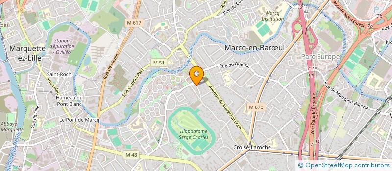 localisation de l'entreprise MONSIEUR RACHID CHIKOUCHE à MARCQ-EN-BARŒUL