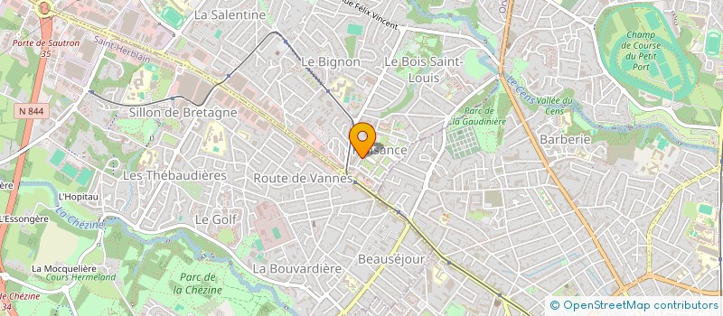 localisation de l'entreprise MONSIEUR RACHID CHRYSTEL KAKOU à ORVAULT