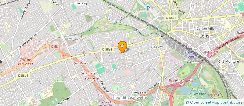 localisation de l'entreprise MONSIEUR RACHID DAFALI  LENS