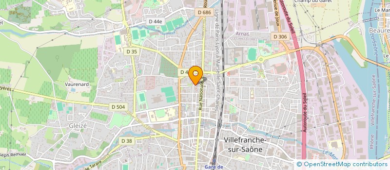 localisation de l'entreprise MONSIEUR RACHID DELLI  VILLEFRANCHE-SUR-SAONE