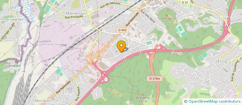 localisation de l'entreprise MONSIEUR RACHID DJILALI AIAD  FORBACH