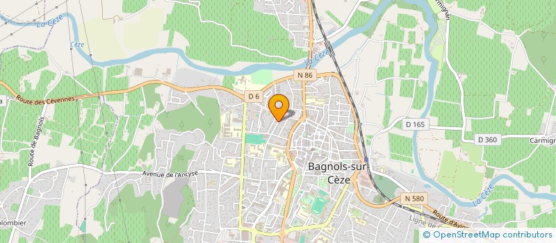 localisation de l'entreprise MONSIEUR RACHID EL AZZAOUI  BAGNOLS-SUR-CEZE