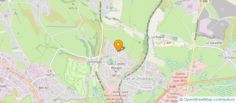 localisation de l'entreprise MONSIEUR RACHID EL BOUZIDI  ONET LE CHATEAU