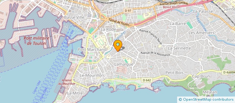 localisation de l'entreprise MONSIEUR RACHID EL BRAZI  TOULON