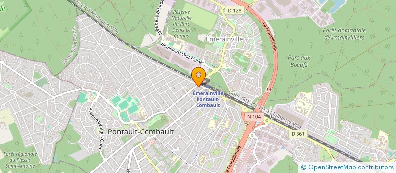 localisation de l'entreprise MONSIEUR RACHID EL HALFAOUI à PONTAULT-COMBAULT