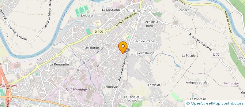 localisation de l'entreprise MONSIEUR RACHID EL KHAOUDI à SAINT-JUERY