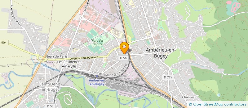 localisation de l'entreprise MONSIEUR RACHID EL MAHI  AMBERIEU-EN-BUGEY