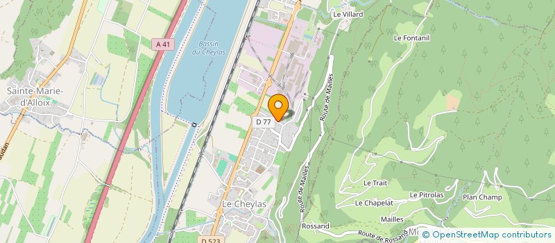 localisation de l'entreprise MONSIEUR RACHID EL MALLA  LE CHEYLAS