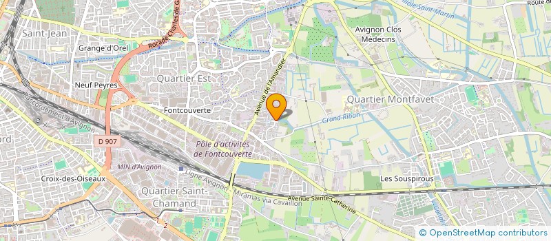 localisation de l'entreprise MONSIEUR RACHID EL OUHADANI  AVIGNON