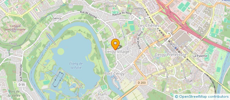 localisation de l'entreprise MONSIEUR RACHID ELKHADDACH  CERGY