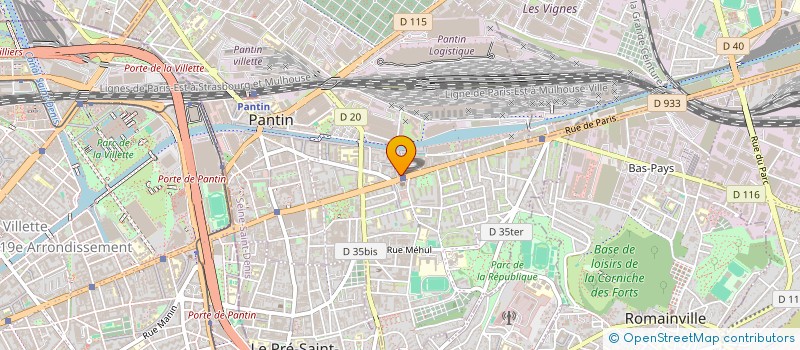 localisation de l'entreprise MONSIEUR RACHID ELKHANOUFRI  PANTIN