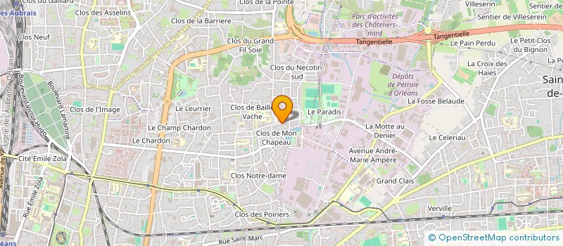 localisation de l'entreprise MONSIEUR RACHID ELKHANTACH à ORLEANS