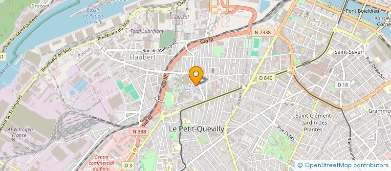 localisation de l'entreprise MONSIEUR RACHID ERRAOUI à LE PETIT-QUEVILLY