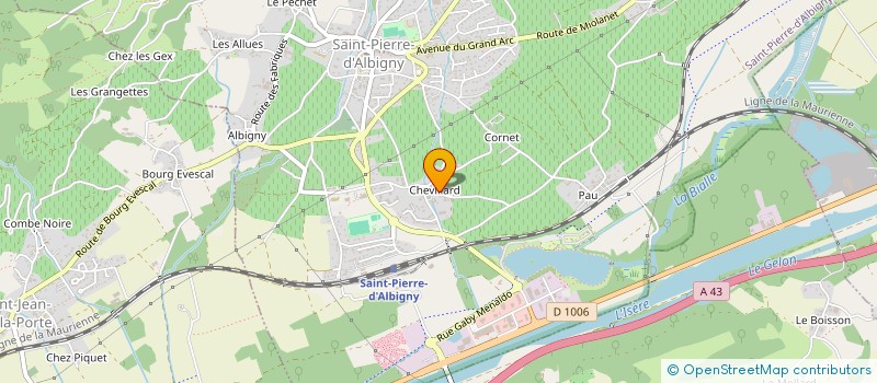 localisation de l'entreprise MONSIEUR RACHID ERROUMANI  SAINT PIERRE D'ALBIGNY