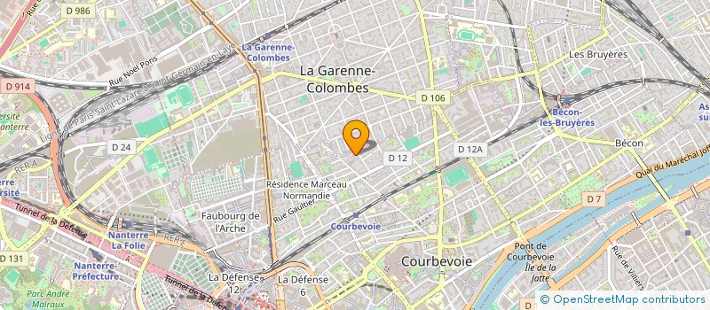 localisation de l'entreprise MONSIEUR RACHID EZZIT à COURBEVOIE