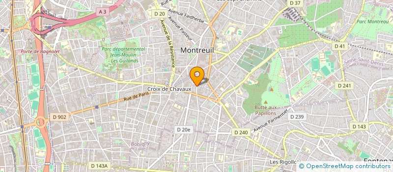 localisation de l'entreprise MONSIEUR RACHID FARRIO à MONTREUIL