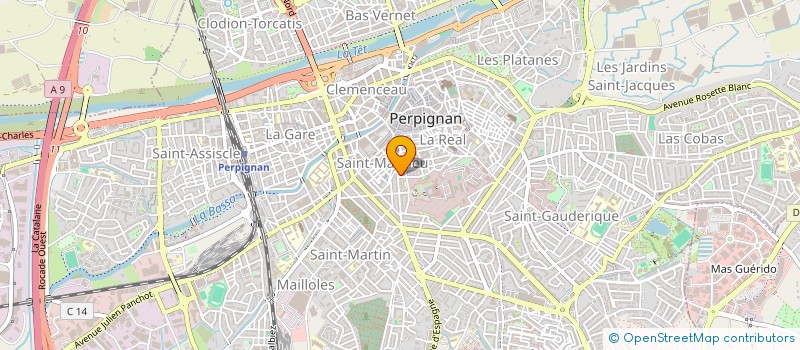 localisation de l'entreprise MONSIEUR RACHID GHARJ BOUAAZZATI  PERPIGNAN