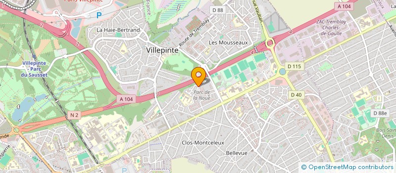 localisation de l'entreprise MONSIEUR RACHID GOUCHACHE à VILLEPINTE