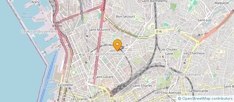 localisation de l'entreprise MONSIEUR RACHID HADJOUT à MARSEILLE
