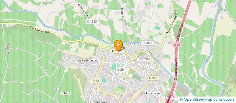 localisation de l'entreprise MONSIEUR RACHID HAGGANE à PEZENAS