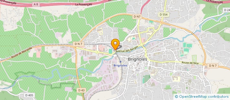 localisation de l'entreprise MONSIEUR RACHID HAKKOUCH  BRIGNOLES