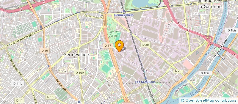 localisation de l'entreprise MONSIEUR RACHID HAMICHE  GENNEVILLIERS