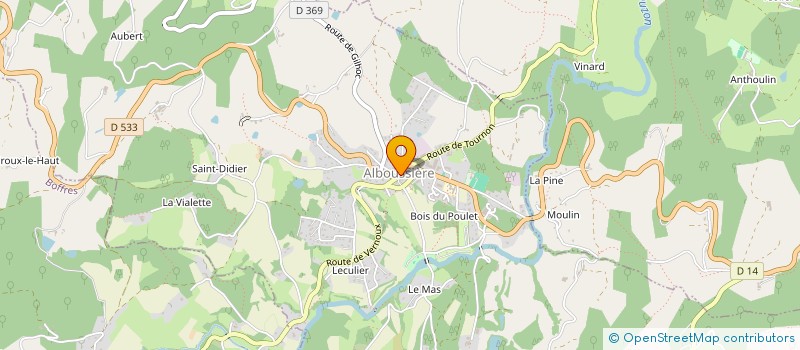 localisation de l'entreprise MONSIEUR RACHID HAMZAOUI  ALBOUSSIERE