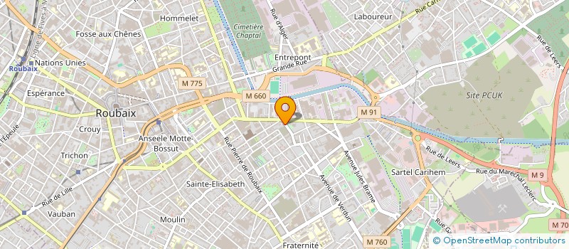 localisation de l'entreprise MONSIEUR RACHID HARFOUCHI  ROUBAIX