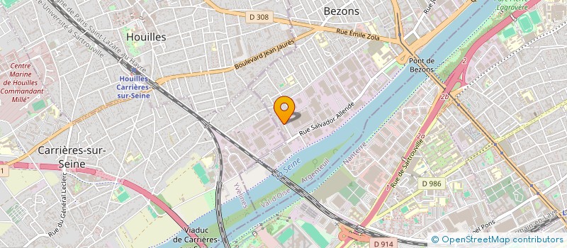 localisation de l'entreprise MONSIEUR RACHID HAROUNE  BEZONS