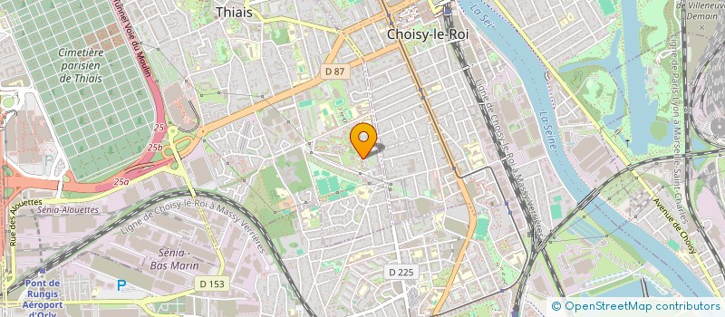 localisation de l'entreprise MONSIEUR RACHID HASSAN  THIAIS