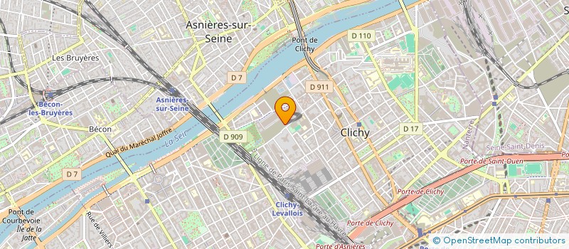 localisation de l'entreprise MONSIEUR RACHID HSAINE à CLICHY