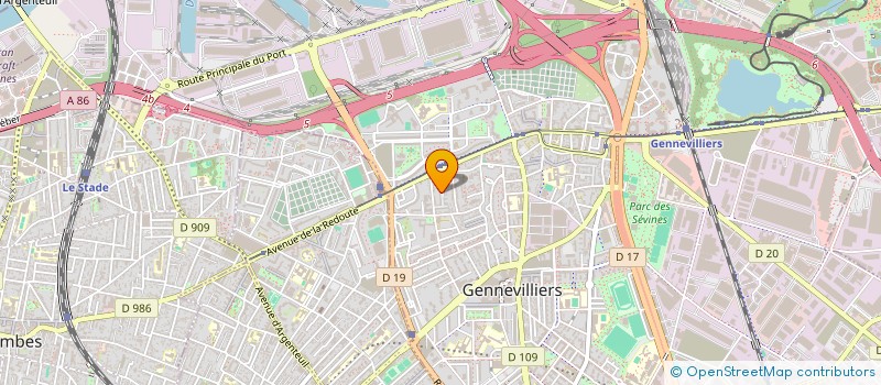 localisation de l'entreprise MONSIEUR RACHID HSAINI à GENNEVILLIERS